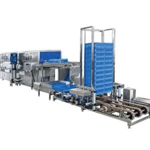 High-pressure water spray basket cleaning machine